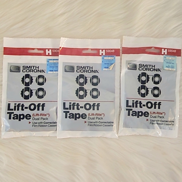 NIP 3 Double Packs Smith Corona Lift Off Tape #H59048 - Picture 2 of 6